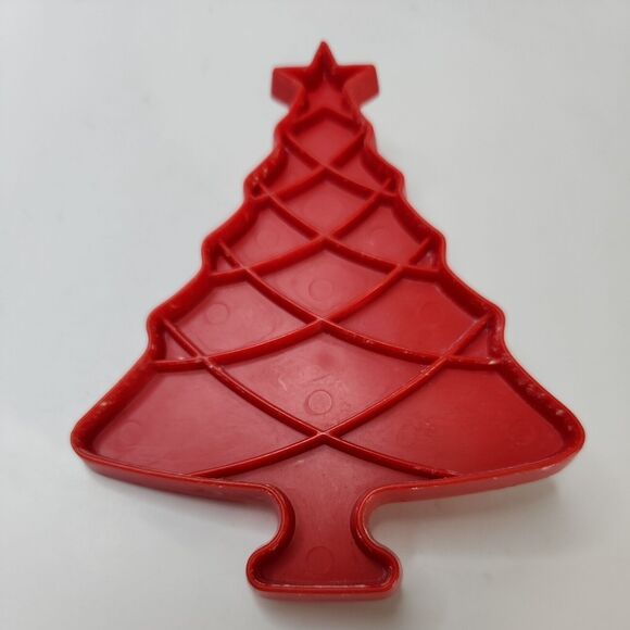 Vtg Tupperware Cookie Cutters Set of 7 Red Plastic 1970s, Halloween, Xmas - Picture 14 of 15